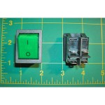 TV-D1-1115: Green On/Off Switch (E-Series)