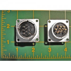 TV-D6-119-2: 10 Pin Female Panel Connector (M pump)