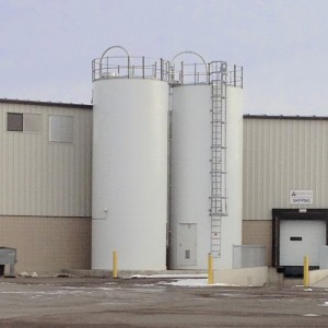 Two Welded Silos